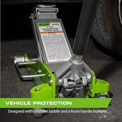 3-Ton Quick Rise Aluminum Floor Jack with Dual Pump Pistons P546655