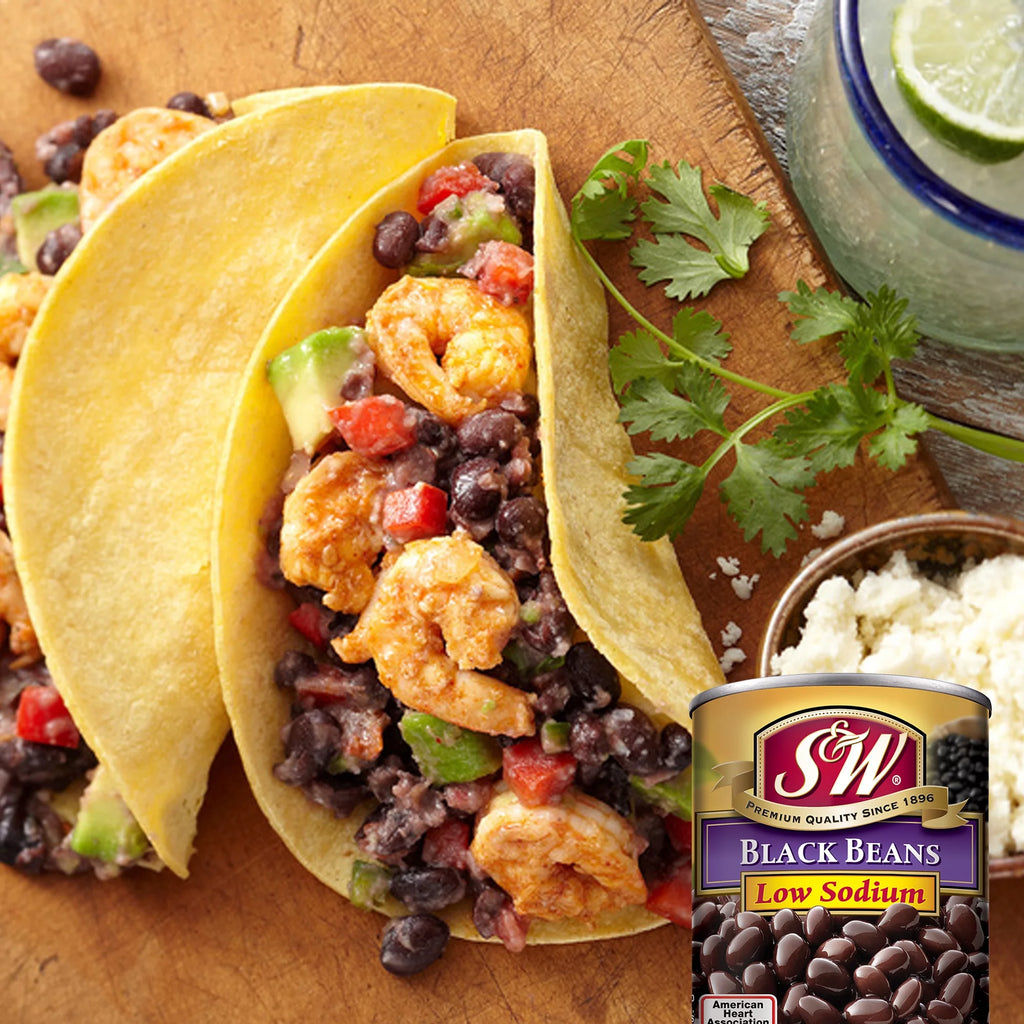 Low Sodium Canned Black Beans, 15 oz (12 Pack) O64492