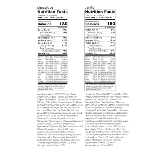 Vanilla Protein Shake, 12 Fl Oz (12 Pack) Y720