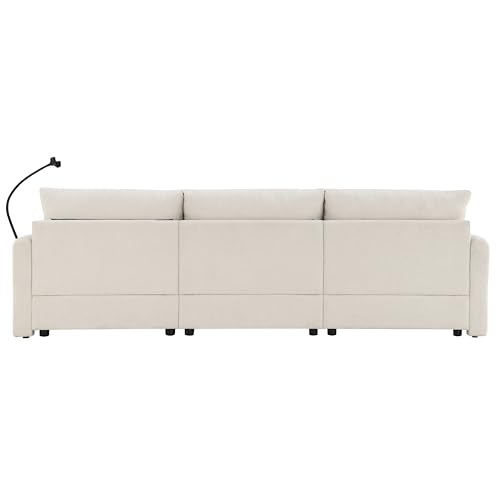 Modular Sectional Sofa with Ottoman, U-Shaped Lounge Couch H930