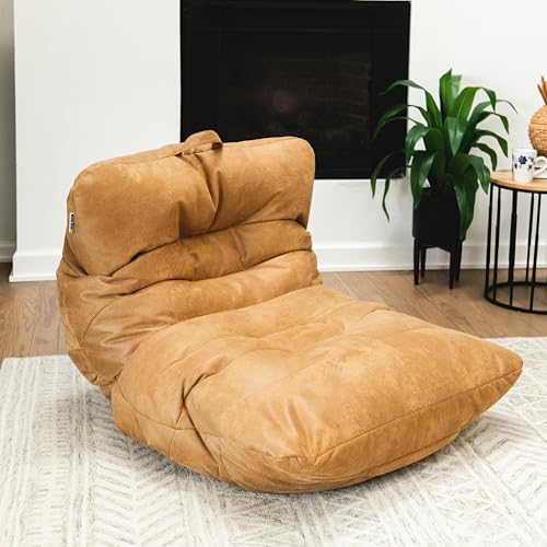 Dorm Bean Bag Chair with Drink Holder and Pocket, 3 feet R2503