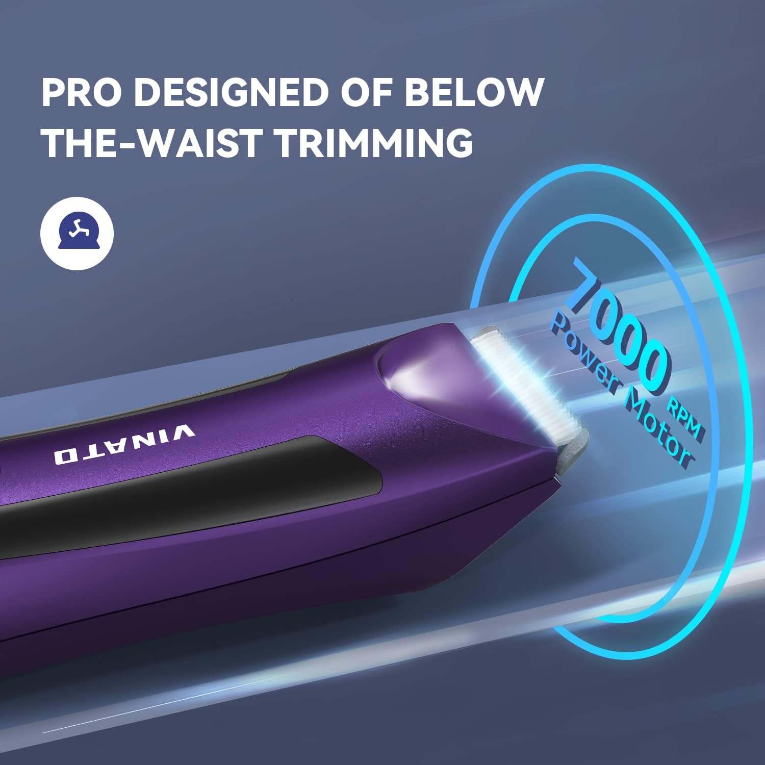 Waterproof Electric Body Hair Trimmer for Men with USB Charging N59249
