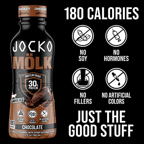 Grass Fed Protein Shakes, No Added Sugar, Keto Friendly, Ready to Drink 12 Fl Oz (Pack of 12) G676883