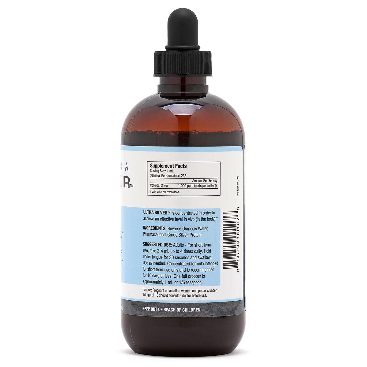 Colloidal Silver Mineral Supplement with Dropper W731