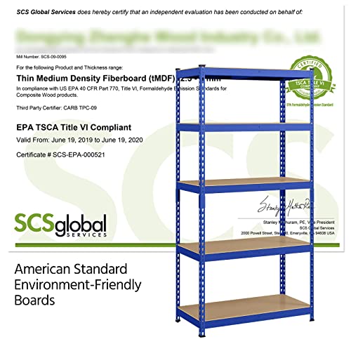 5-Tier Adjustable Metal Shelving Unit for Garage, Pantry, and Warehouse M7734