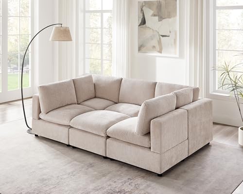 Modular Sectional Sofa with Ottoman for Small Apartments G42700