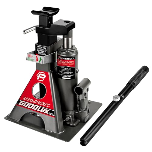 3 Ton Bottle Jack with Jack Stands, 6000 lb Capacity Car Lift W53060