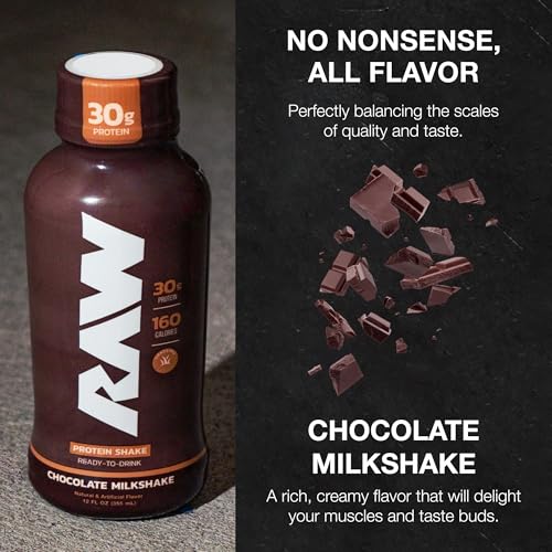 Ready-to-Drink Protein Shake, Mocha Latte, Zero-Sugar & Gluten-Free, 12 Fl Oz W8052