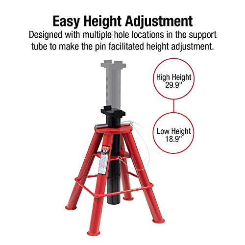 10-Ton Pin Type Jack Stands, Pair I9664