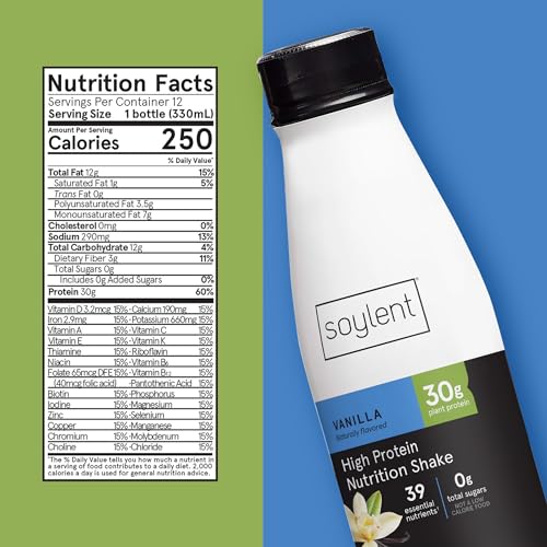 Complete Protein Shake, Chocolate, 30g Protein, Vegan, Dairy Free, 11oz (12 Pack) Q8795