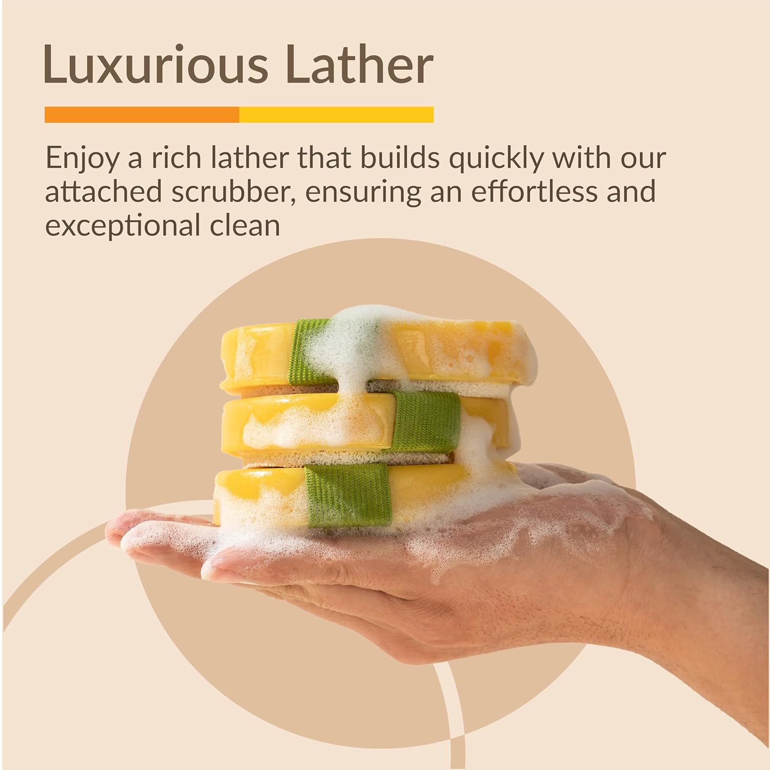 Turmeric and Kojic Acid Soap with Exfoliating Scrubber, 3-Pack V815
