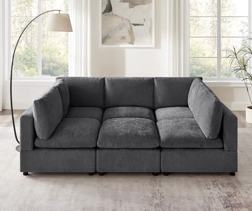 Modular Sectional Sofa with Ottoman for Small Apartments G42700
