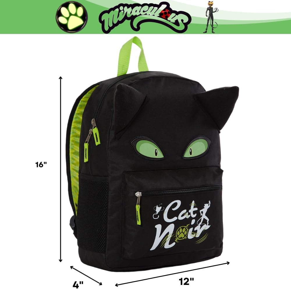 16 inch Black Backpack for Girls and Boys R33762