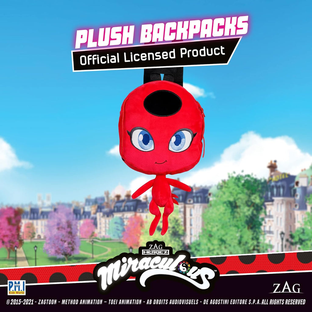 Miraculous Ladybug Plush School Backpack 12-Inch Collectible H360847