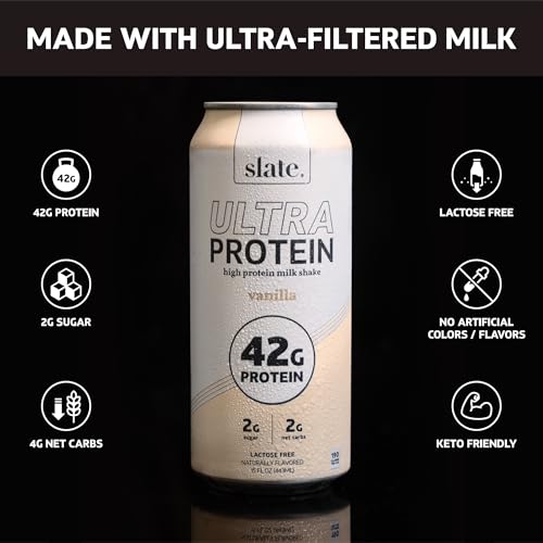 Chocolate High Protein Shake, 42g Protein, Lactose Free, 15 fl oz L659217