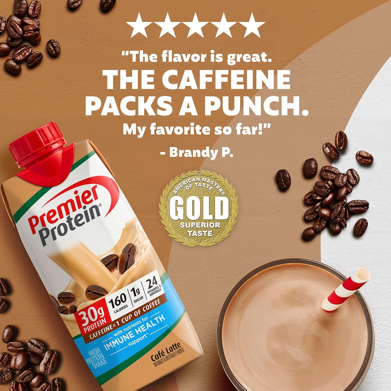 Café Latte High Protein Shake, 11 fl oz, 15 Pack A9514
