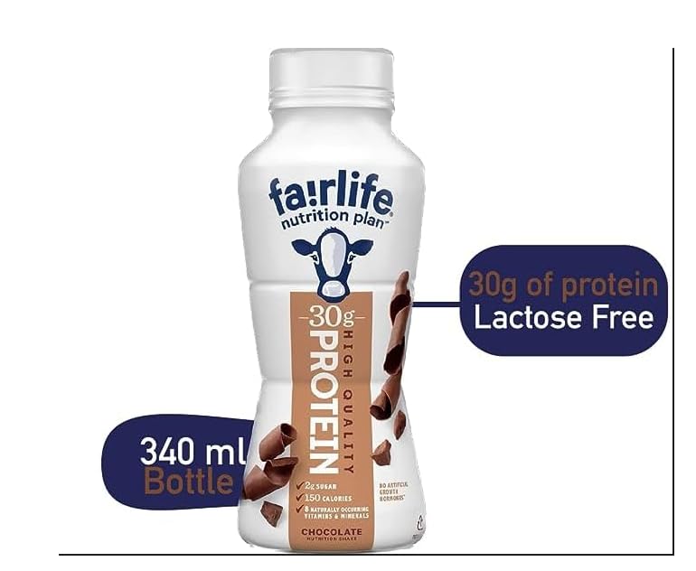 High Protein Chocolate Shake 30g, Gelatin Free, 11.5 fl oz, 12 Pack M289
