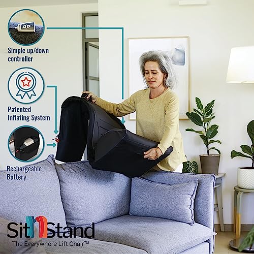 Portable Rising Seat for Seniors - 400lb Capacity Chair Lift Assist O312
