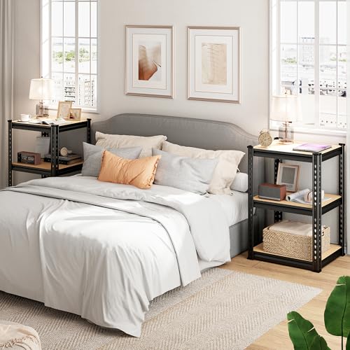 Storage Shelves 6 Tier Heavy Duty Metal Shelving Adjustable L7515