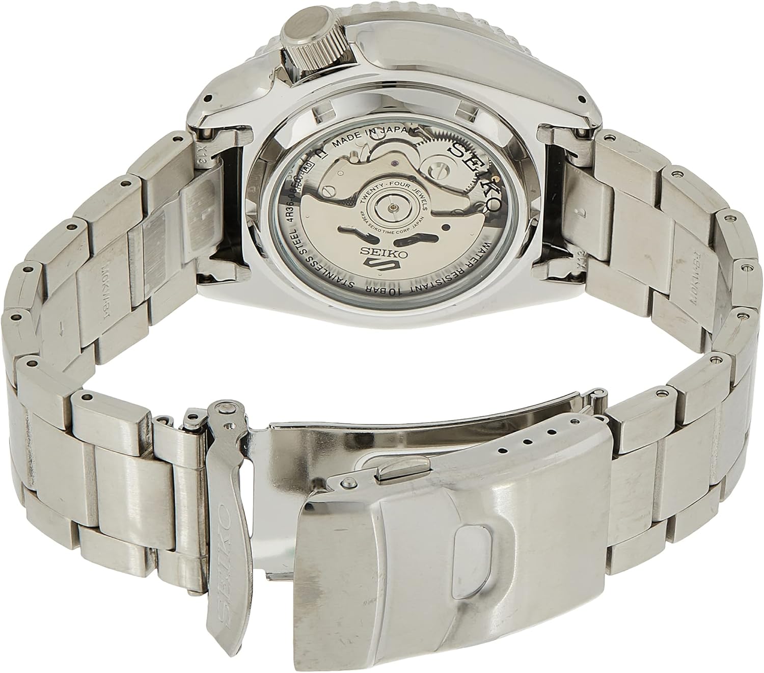Men's Automatic Watch with Stainless Steel Strap, Silver X696