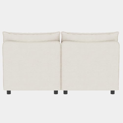 Modular Storage Sectional Sofa with Movable Ottomans, U-Shaped Chenille U839651