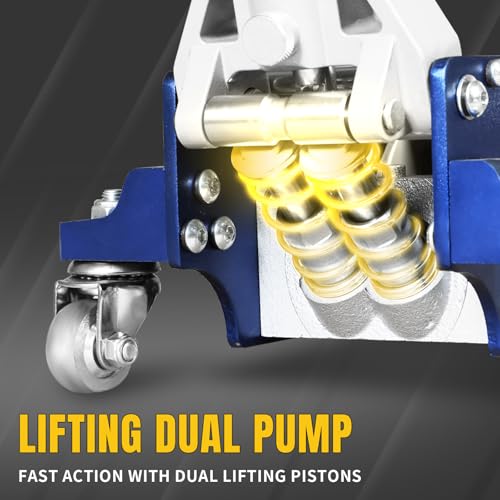 2.5 Ton Trolley Jack with Carrying Case Hydraulic Low Profile Floor Jack for Cars C877326