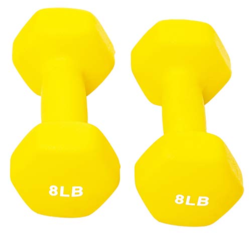Neoprene Coated Non-Slip Dumbbell Weights, Set of 2 G431