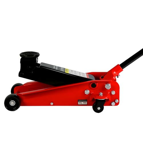 Heavy Duty Hydraulic Floor Jack, Low Profile Steel Racing Jack, 2 Ton Capacity, Blue H1350