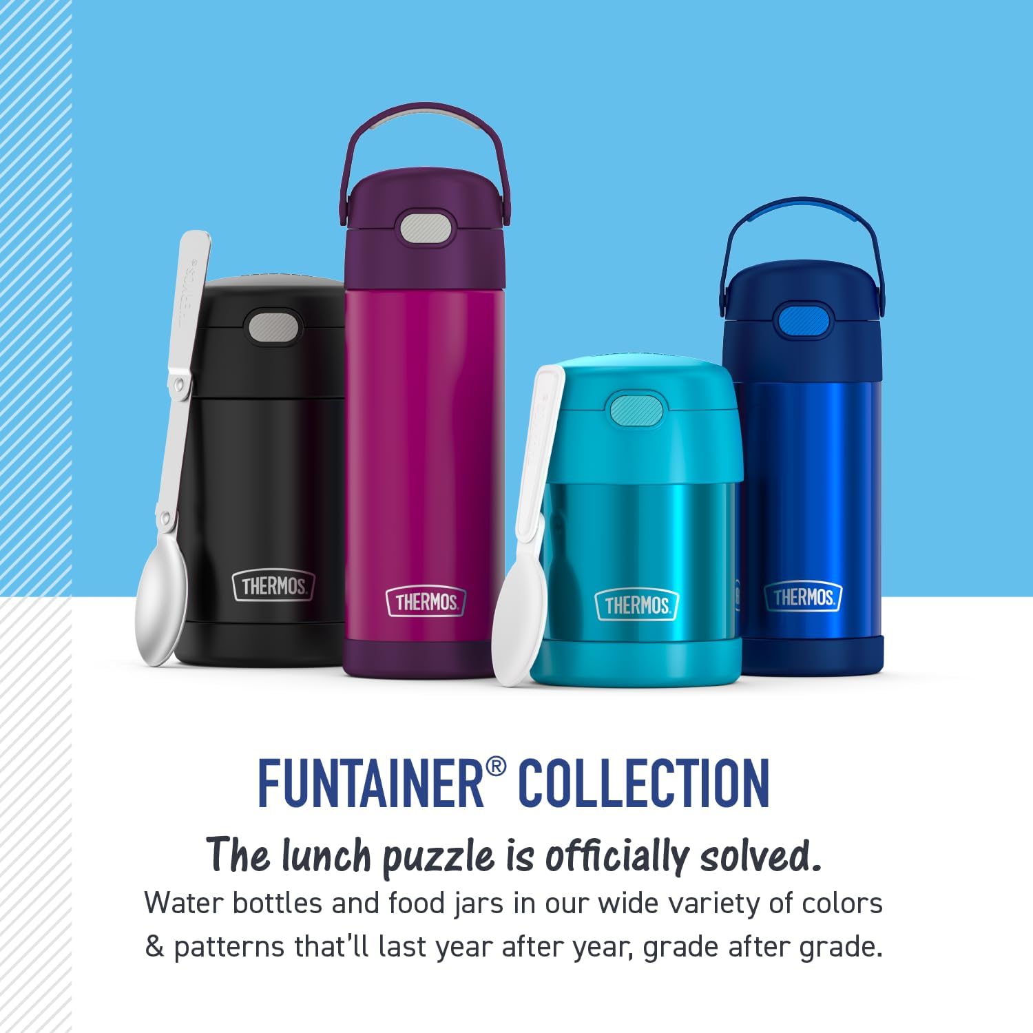Kids Stainless Steel Vacuum Insulated Water Bottle with Straw, 12 oz T9235