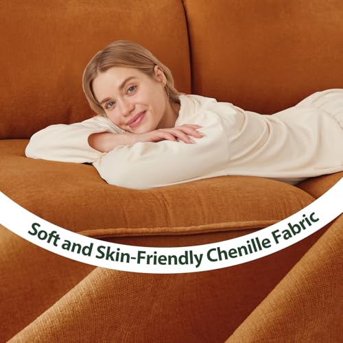 L Shaped Sectional Sofa Chenille Fabric for Living Room N6790