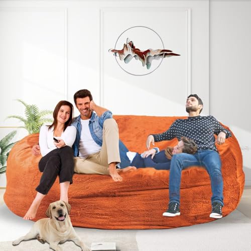 Bean Bag Chair for Adults 3FT, Soft Removable Cover, Light Gray X3039
