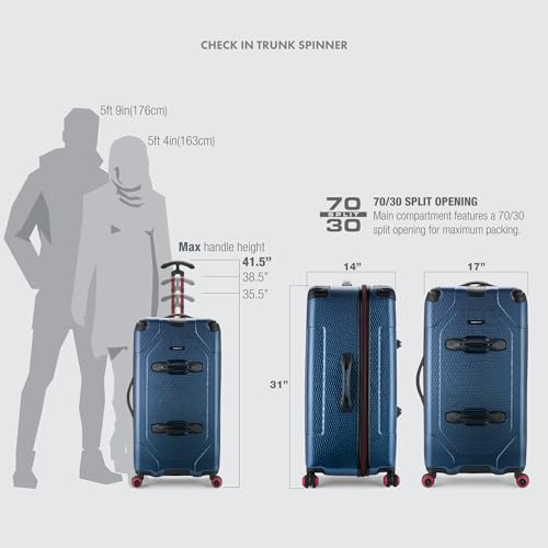 Hardside Polycarbonate Suitcase with Spinner Wheels, 30" Trunk Luggage R56118