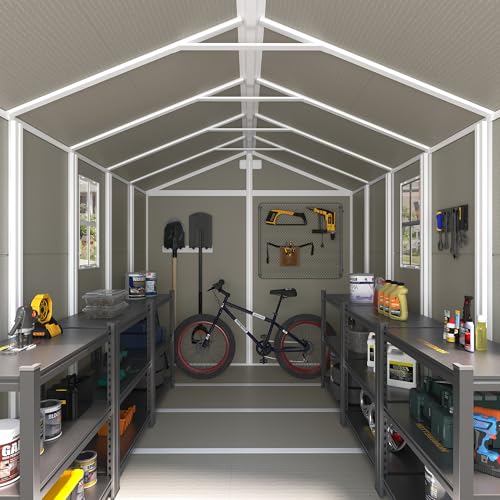 Outdoor Storage Shed 6 x 6 FT Resin Garden Shed with Lockable Door U891