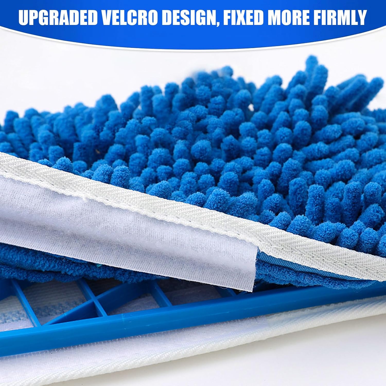 Microfiber Mop Refills 2 Pack, Reusable Replacement Heads for Wet & Dry Use V599