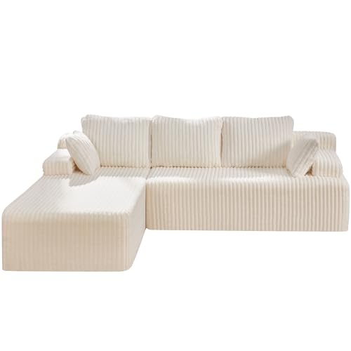 Modular L-Shape Sectional Sofa with Oversized Chaise A47792