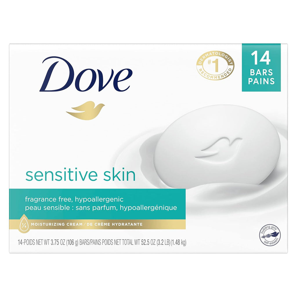 Fragrance-Free Beauty Bar for Gentle Skin Care, 3.75 oz M316138