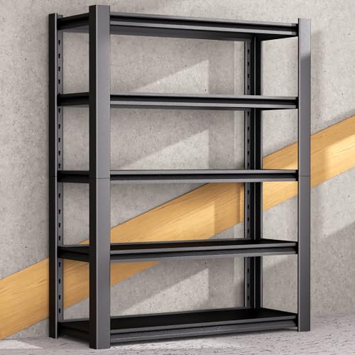 Heavy Duty Garage Shelving Unit, 5-Tier Adjustable Metal Storage Rack Y532