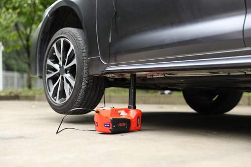 Car Jack 5 Ton 12V Hydraulic Floor Jack with Tire Pump for SUV Truck Sedan Y8373