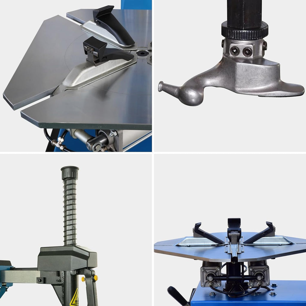 Tire Changer Machine with Pneumatic Tilt-back, Rim Clamp 10"-24", for Motorcycle, Car, Truck B6536