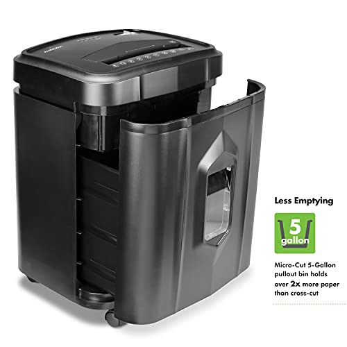 120-Sheet Auto Feed Micro-Cut Paper Shredder, 30 Minutes, Black M5132