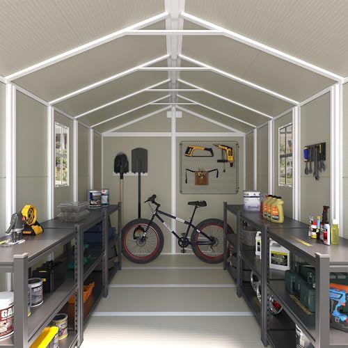 Outdoor Storage Shed 6 x 6 FT Resin Garden Shed with Lockable Door U891