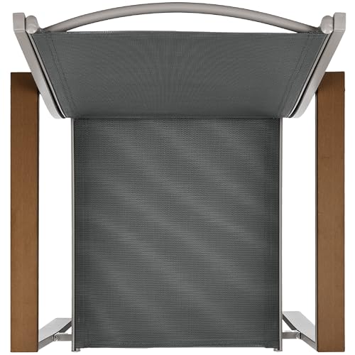Outdoor Textilene Patio Conversation Set with Loveseat and Coffee Table V736