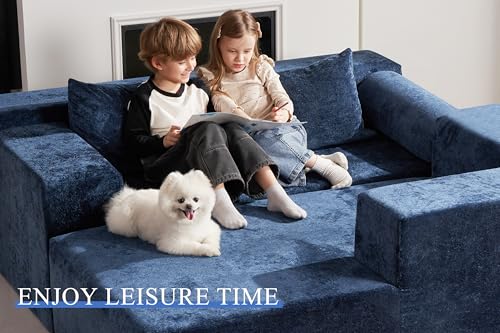 L-Shape Modular Sectional Sofa with Deep Seat, No Assembly Required C597556