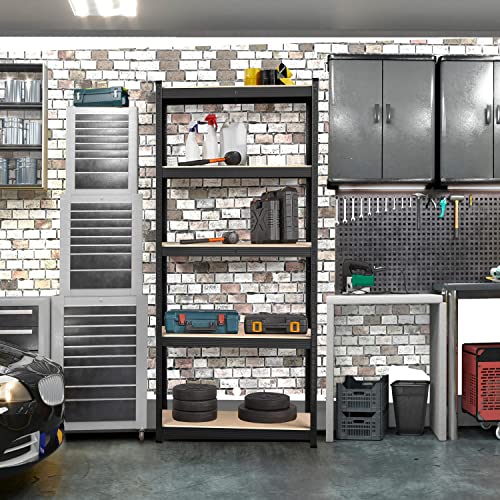 5-Tier Adjustable Metal Shelving Unit for Garage, Pantry, and Warehouse M7734