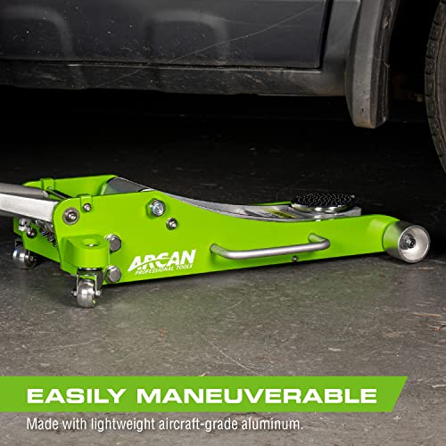 3-Ton Quick Rise Aluminum Floor Jack with Dual Pump Pistons P546655