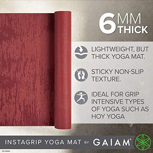Yoga Mat 6mm Extra Thick Non Slip Textured Exercise Mat for Yoga & Floor Workouts Q5775