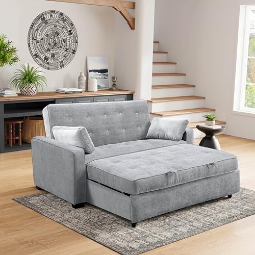 Convertible Sleeper Sofa, Queen Size, Navy Q5867