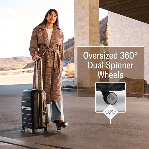 Carry-On Hardside Expandable Suitcase with Double Spinner Wheels, 21-Inch P606451