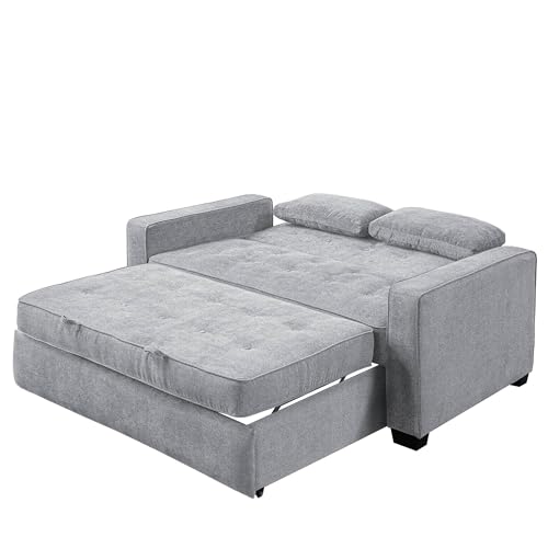 Convertible Sleeper Sofa, Queen Size, Navy Q5867