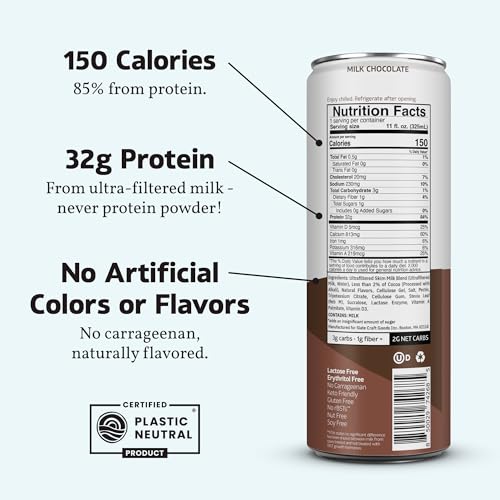 High Protein Vanilla Cream Nutrition Shake, 11 fl oz, 12 Cans Q4416